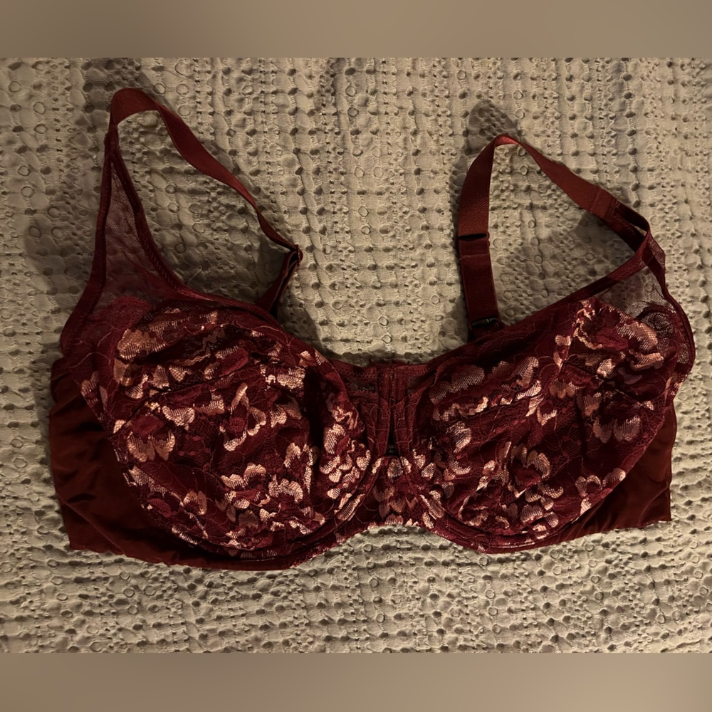 Panache Burgundy Lace Bra